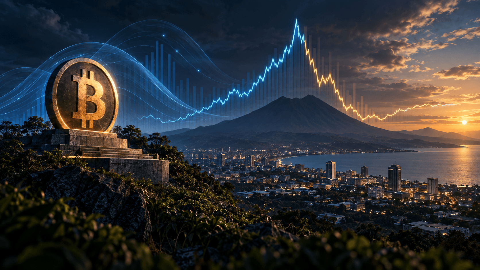 El Salvador legal tender event illustration